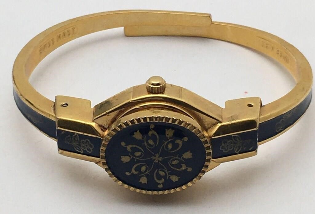 Andre Mouche Goldtone Swiss Wrist Watch