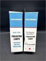 2 Sylvania projector lamp Blue Top bulbs