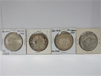 4 Silver Coins, Austria 50 Shillings