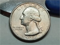 OF) better condition 1934 Washington silver