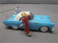 Diecast Ford Thunderbird & People