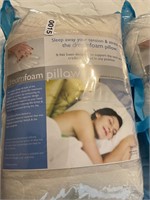 2- dream foam pillows. - new
