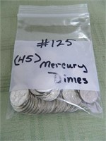 (45) Mercury Dimes
