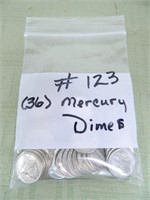 (36) Mercury Dimes