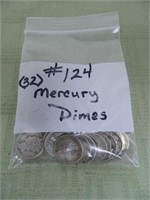 (32) Mercury Dimes