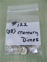 (38) Mercury Dimes