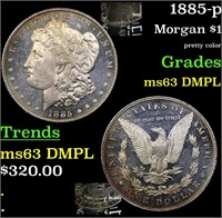 1885-p Morgan $1 Grades Select Unc DMPL