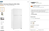 FM3530 Vissani 18 cu. ft. Top Freezer Refrigeratoe