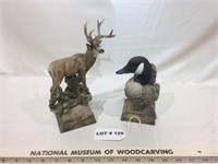 2 wildlife sculptures (2 TIMES THE MONEY)