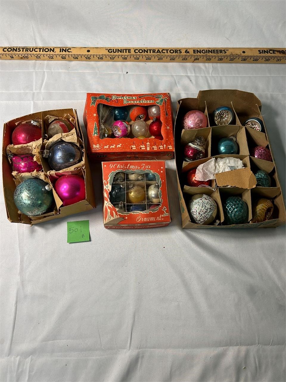 Assorted Sizes/Colors Vintage Christmas Bulbs