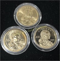 2005-P,D,S Sacagawea Dollars UNC