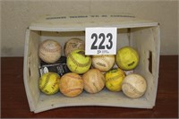 Box of softballs