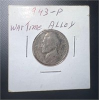 1943-P Nickle War Time Alloy