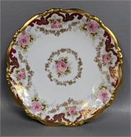 Antique Limoges Rose Pattern Plate