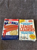 1986 & 1987 Fleer League Leaders Baseball Cards