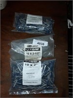 Lot Of Heron Blue & Quick Grip  Nails 10-1/2",