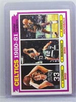 Larry Bird 1981 Topps Celtics Team Card