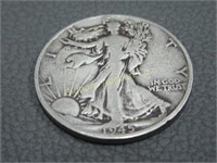 Silver 1945-D Walking Liberty Half Dollar