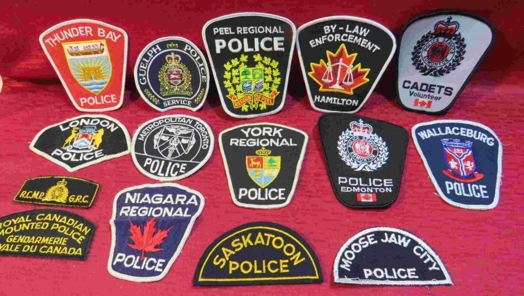 Canada Police Lot 15 Patches RCMP Ontario MORE