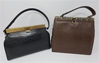 Vintage Reptile Purses with Art Deco Hardware