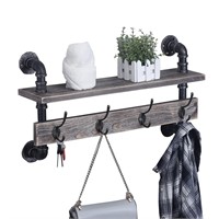 MBQQ Industrial Pipe Wall Coat Rack Entryway Wall