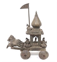 Indian Bronze Maharaja Carriage, Ex-Constance McCo