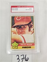 Graded 1976 Topps Pete Rose card