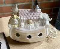 CERAMIC NOAH'S ARK NIGHT LIGHT