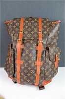 Louis Vuitton Leather Backpack 17 x 15