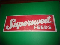 METAL SIGN 2 3/4" X 8" SUPERSWEET FEEDS