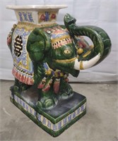 Ceramic Elephant Plant Stand/Garden Seat