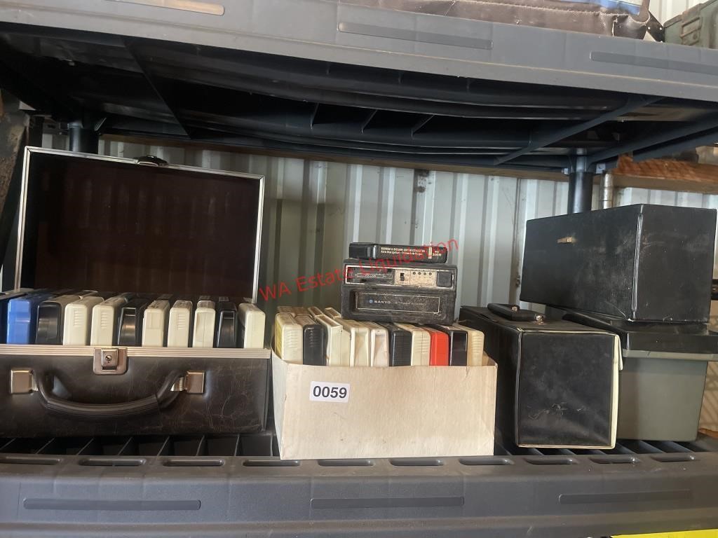 Shelf Lot-A-Tracs and Player