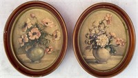 Robert Matlock Mid Century Floral Still Life Pair