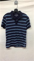 R1) MEDIUM BLUE STRIPE POLO, ARIZONA BRAND