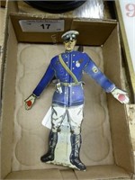 Vintage tin Safety First Policeman from the Buffal