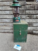 Vintage Coleman Lantern in Wooden Case
