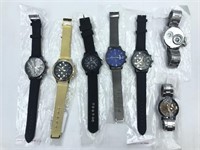 7 new wristwatches in original packaging