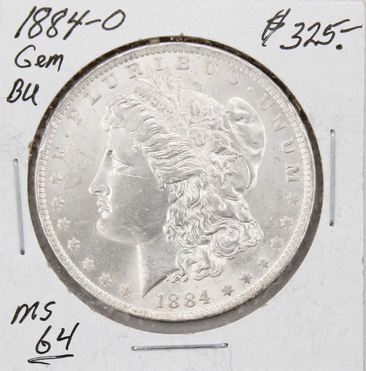 1884-O Morgan Silver Dollar Coin BU