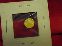 (1) 1853 Octagonal- California GOLD