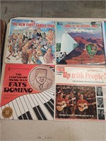 LP Vinyl Records- Fats Domino, WW2, Jim Reeves