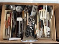Contents of drawer, kitchen utensils