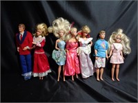 Lot #2 of Barbie and Ken Dolls