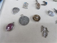 TRAY ASSORTED STERLING SILVER JEWELLRY