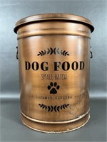 Large Metal Dog Food Container with Lid