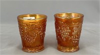 Pair of Grape & Cable shot glasses - marigold