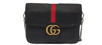 GG Black Shoulder Bag