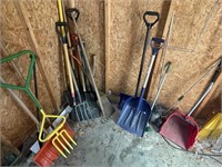 Hand tools in the shed