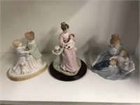 Avon collectible porcelain figurines with boxes