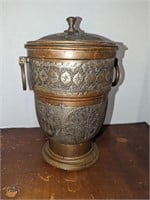 Vintage Copper Engraved Ice Bucket