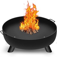 AMAGABELI 28in Cast Iron Fire Pit